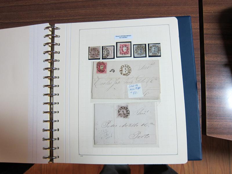 0019 (94).JPG -     Lote:    19      Marcofilia      Lotes Especiais       Descrição:         Portugal. Colecção especializada de carimbos de duplo círculo, tipo 1852, montada em 4 álbuns Lindner, com selos de diversas emissões e cartas, com estudo minucioso de cada marca. Lote a ver.         Lote       Valor Base:     &euro; 2.500,00     Valor Venda:     Retirado     